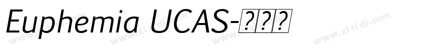 Euphemia UCAS字体转换